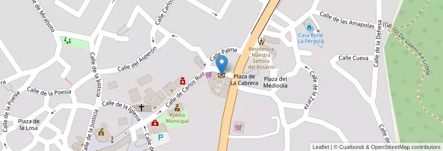 Mapa de ubicacion de Banco Popular en إسبانيا, منطقة مدريد, منطقة مدريد, Sierra Norte, La Cabrera.