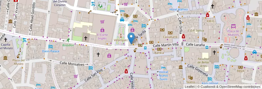 Mapa de ubicacion de Banco Popular en スペイン, アンダルシア州, Sevilla, セビリア.