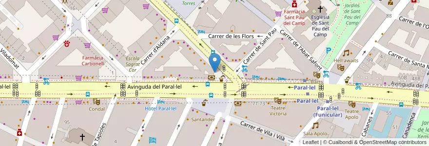 Mapa de ubicacion de Banco Popular en Espagne, Catalogne, Barcelone, Barcelonais, Barcelone.
