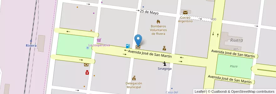 Mapa de ubicacion de Banco Provincia en Arjantin, Buenos Aires, Partido De Adolfo Alsina.