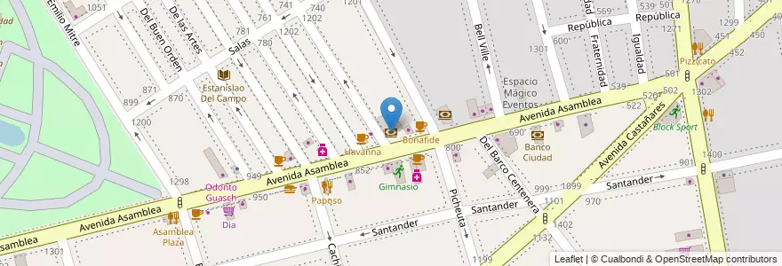 Mapa de ubicacion de Banco Provincia, Parque Chacabuco en 阿根廷, Ciudad Autónoma De Buenos Aires, Comuna 7, 布宜诺斯艾利斯.