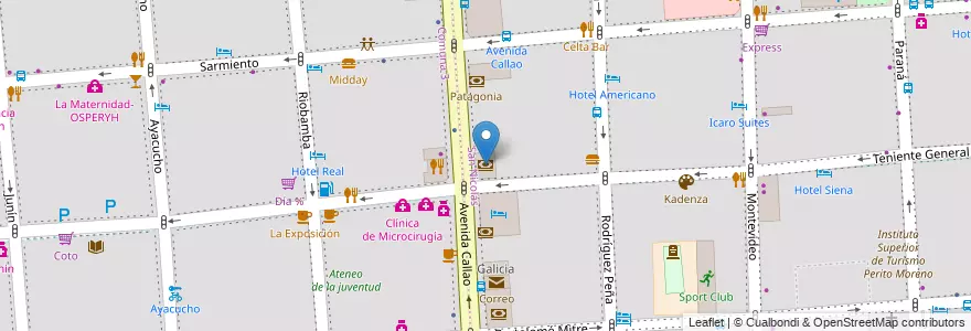 Mapa de ubicacion de Banco Provincia, San Nicolas en Argentine, Ciudad Autónoma De Buenos Aires, Buenos Aires.