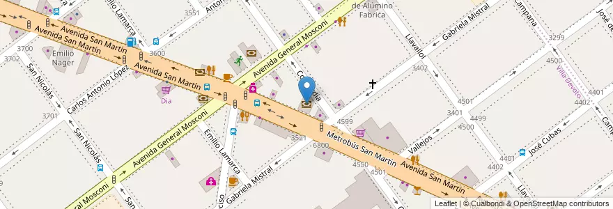 Mapa de ubicacion de Banco Provincia, Villa Devoto en アルゼンチン, Ciudad Autónoma De Buenos Aires, ブエノスアイレス, Comuna 11.