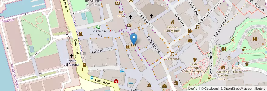 Mapa de ubicacion de Banco Sabadell en Spanien, Region Murcia, Region Murcia, Campo De Cartagena Y Mar Menor.