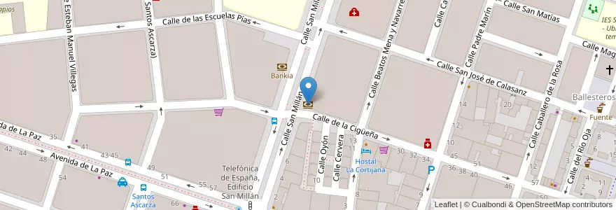 Mapa de ubicacion de Banco Sabadell en إسبانيا, لا ريوخا, لا ريوخا, لوغرونيو.