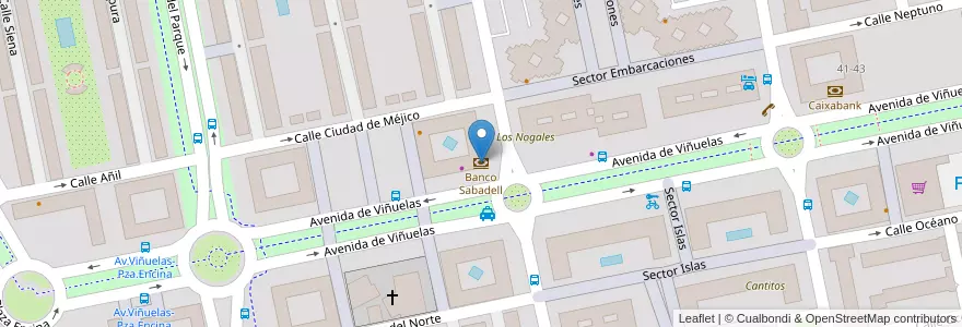 Mapa de ubicacion de Banco Sabadell en Испания, Мадрид, Мадрид, Área Metropolitana De Madrid Y Corredor Del Henares, Tres Cantos.