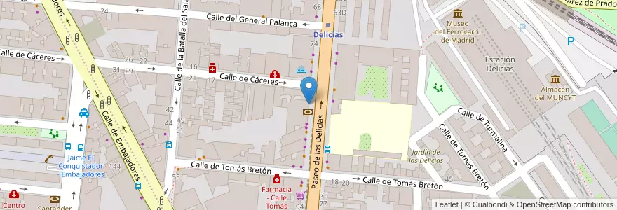 Mapa de ubicacion de Banco Sabadell en Spanien, Autonome Gemeinschaft Madrid, Autonome Gemeinschaft Madrid, Área Metropolitana De Madrid Y Corredor Del Henares, Madrid.