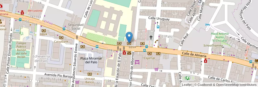 Mapa de ubicacion de Banco Sabadell en اسپانیا, Andalucía, Málaga, Málaga-Costa Del Sol, Málaga.