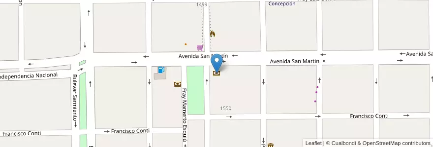 Mapa de ubicacion de Banco Santa Fe en Arjantin, Santa Fe, Departamento General Obligado, Municipio De Villa Ocampo.
