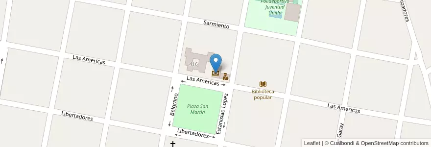 Mapa de ubicacion de Banco Santa Fe en Argentina, Santa Fe, Departamento Las Colonias, Municipio De Santo Domingo, Santo Domingo.