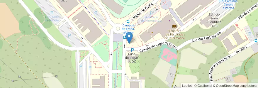 Mapa de ubicacion de Bancob en Испания, Галисия, А-Корунья, A Coruña, A Coruña.