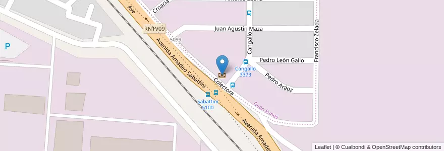 Mapa de ubicacion de Bancor en Argentinië, Córdoba, Departamento Capital, Pedanía Capital, Córdoba, Municipio De Córdoba.
