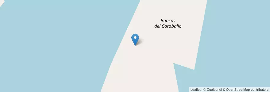 Mapa de ubicacion de Bancos del Caraballo en Argentina, Wilayah Entre Ríos, Departamento Colón, Distrito Segundo.