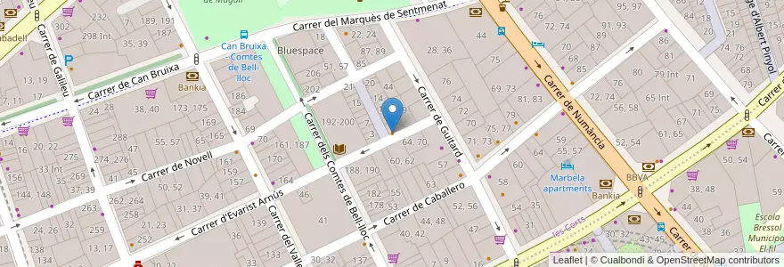 Mapa de ubicacion de Bangkok Cafe en İspanya, Catalunya, Barcelona, Barcelonès, Barcelona.