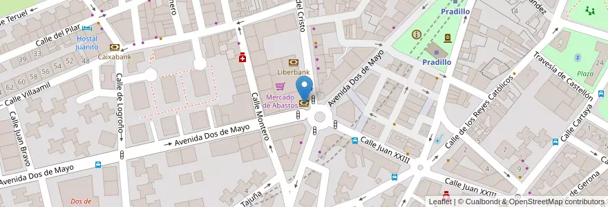 Mapa de ubicacion de Bankia en Испания, Мадрид, Мадрид, Área Metropolitana De Madrid Y Corredor Del Henares, Móstoles.