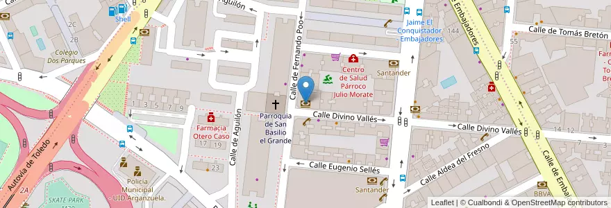 Mapa de ubicacion de Bankia en Sepanyol, Comunidad De Madrid, Comunidad De Madrid, Área Metropolitana De Madrid Y Corredor Del Henares, Madrid.