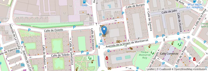 Mapa de ubicacion de Bankia en Spain, Community Of Madrid, Community Of Madrid, Área Metropolitana De Madrid Y Corredor Del Henares, San Fernando De Henares, Coslada.
