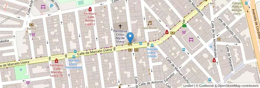 Mapa de ubicacion de Bankia en إسبانيا, منطقة مدريد, منطقة مدريد, Área Metropolitana De Madrid Y Corredor Del Henares, مدريد.