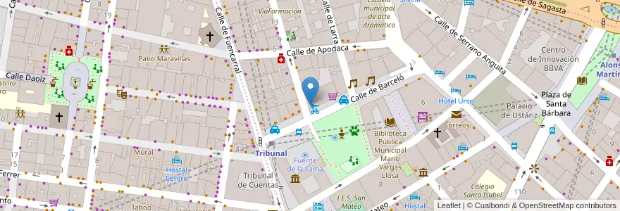 Mapa de ubicacion de Bankia en Spagna, Comunidad De Madrid, Comunidad De Madrid, Área Metropolitana De Madrid Y Corredor Del Henares, Madrid.