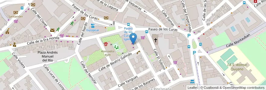 Mapa de ubicacion de Bankia en スペイン, マドリード州, Comunidad De Madrid, Área Metropolitana De Madrid Y Corredor Del Henares, Alcalá De Henares.