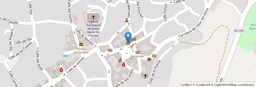 Mapa de ubicacion de Bankia en Spanje, Comunidad De Madrid, Comunidad De Madrid, Cuenca Del Henares, Campo Real.