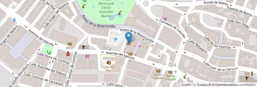 Mapa de ubicacion de Bankinter en Испания, Мадрид, Мадрид, Cuenca Del Henares, Arganda Del Rey.