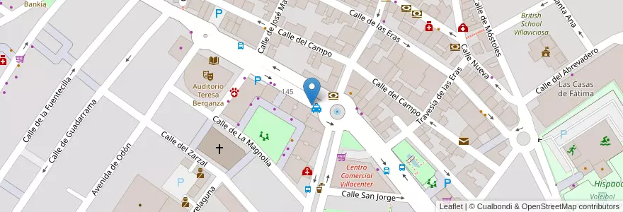 Mapa de ubicacion de Bankinter en İspanya, Comunidad De Madrid, Comunidad De Madrid, Área Metropolitana De Madrid Y Corredor Del Henares, Villaviciosa De Odón.