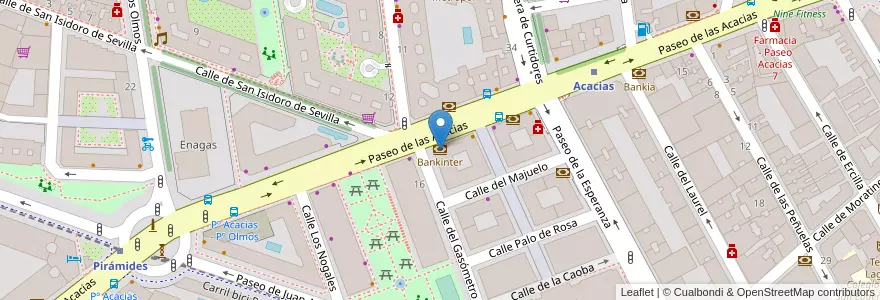 Mapa de ubicacion de Bankinter en 스페인, Comunidad De Madrid, Comunidad De Madrid, Área Metropolitana De Madrid Y Corredor Del Henares, 마드리드.