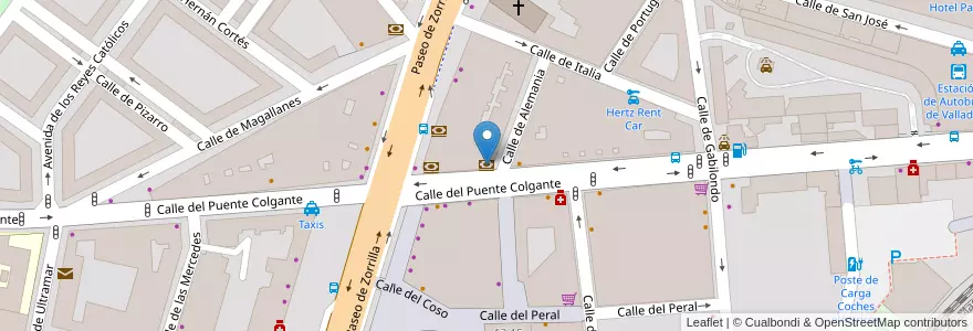 Mapa de ubicacion de Bankinter en Spagna, Castilla Y León, Valladolid, Valladolid.