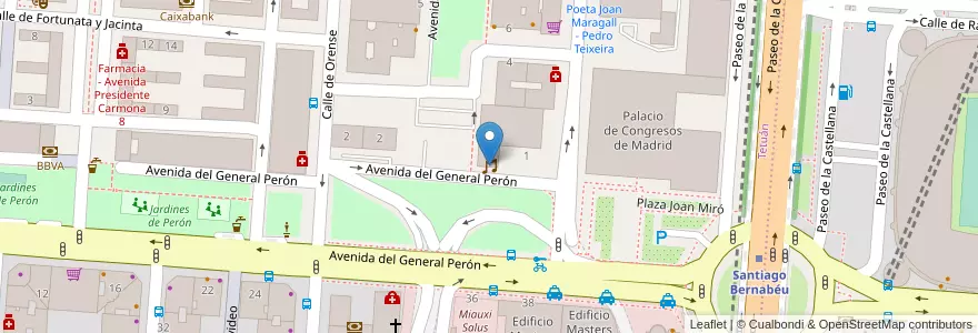 Mapa de ubicacion de Banloo en Spanien, Autonome Gemeinschaft Madrid, Autonome Gemeinschaft Madrid, Área Metropolitana De Madrid Y Corredor Del Henares, Madrid.