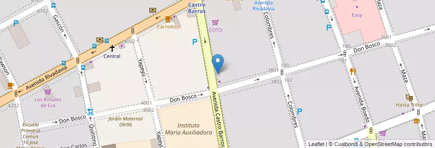 Mapa de ubicacion de Bao, Almagro en Argentine, Ciudad Autónoma De Buenos Aires, Comuna 5, Buenos Aires.