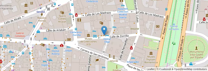 Mapa de ubicacion de Bar en Испания, Мадрид, Мадрид, Área Metropolitana De Madrid Y Corredor Del Henares, Мадрид.