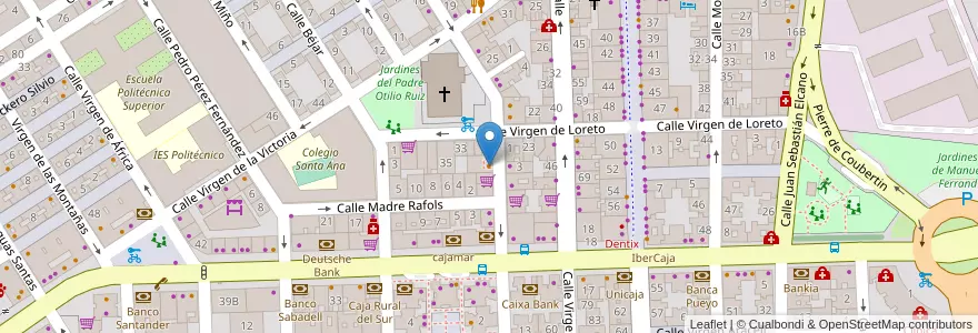 Mapa de ubicacion de Bar 16 de Julio en Spain, Andalusia, Sevilla, Seville.