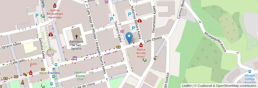 Mapa de ubicacion de Bar en 西班牙, 巴斯克, 比斯开, Bilboaldea, Erandio.
