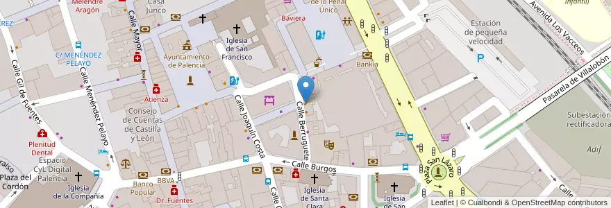 Mapa de ubicacion de Bar Acosta en Испания, Кастилия И Леон, Palencia, Campos, Palencia.