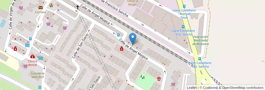 Mapa de ubicacion de Bar Acueducto en Spagna, Comunidad De Madrid, Comunidad De Madrid, Área Metropolitana De Madrid Y Corredor Del Henares, Madrid.