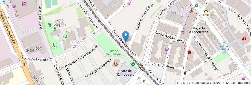 Mapa de ubicacion de Bar Aitor en إسبانيا, كتالونيا, برشلونة, Baix Llobregat, Sant Feliu De Llobregat.