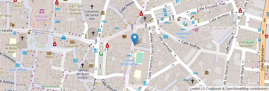 Mapa de ubicacion de Bar Ajoblanco en İspanya, Andalucía, Sevilla, Sevilla.