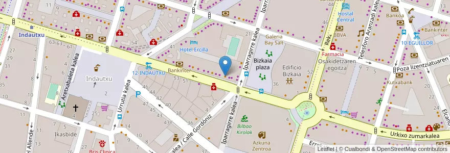 Mapa de ubicacion de Bar Alameda en 西班牙, 巴斯克, 比斯开, Bilboaldea, 毕尔巴鄂.