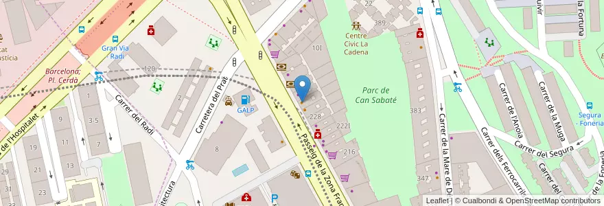 Mapa de ubicacion de Bar Alegría en اسپانیا, Catalunya, Barcelona, Barcelonès, Barcelona.