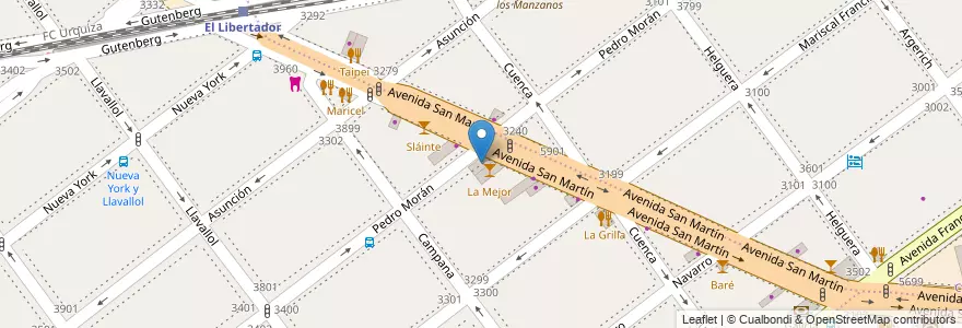 Mapa de ubicacion de Bar Alemán, Villa Devoto en アルゼンチン, Ciudad Autónoma De Buenos Aires, ブエノスアイレス, Comuna 11.