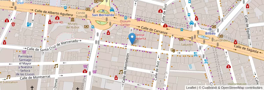 Mapa de ubicacion de Bar Amor en Spain, Community Of Madrid, Community Of Madrid, Área Metropolitana De Madrid Y Corredor Del Henares, Madrid.