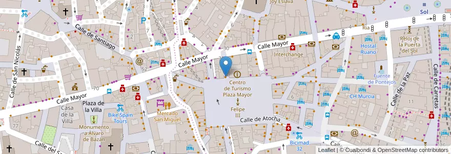 Mapa de ubicacion de Bar Andalú La Torre del Oro en اسپانیا, بخش خودمختار مادرید, بخش خودمختار مادرید, Área Metropolitana De Madrid Y Corredor Del Henares, مادرید.