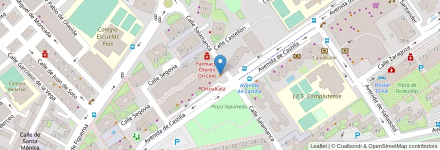 Mapa de ubicacion de Bar Arribas en اسپانیا, بخش خودمختار مادرید, بخش خودمختار مادرید, Área Metropolitana De Madrid Y Corredor Del Henares, الکالا د هنارس.