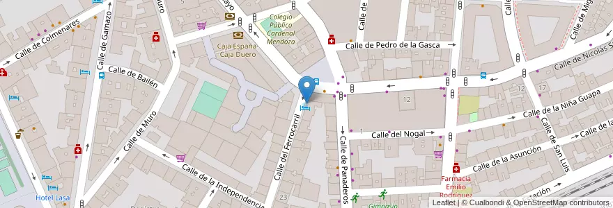 Mapa de ubicacion de Bar Astorga en 스페인, Castilla Y León, Valladolid, Valladolid.
