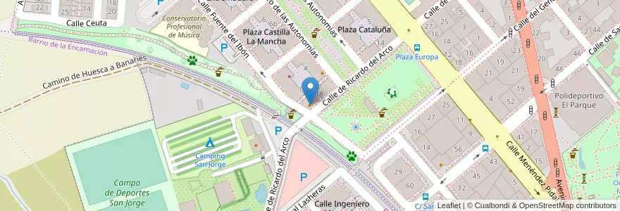 Mapa de ubicacion de Bar Ato en Spanien, Aragonien, Huesca, Hoya De Huesca / Plana De Uesca, Huesca.