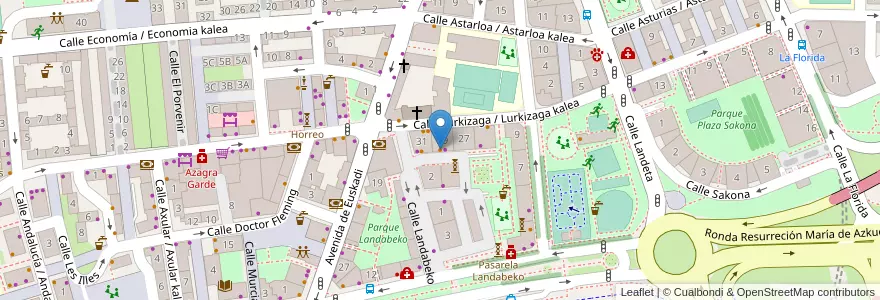 Mapa de ubicacion de Bar Atoo en إسبانيا, إقليم الباسك, Bizkaia, Bilboaldea, Barakaldo.