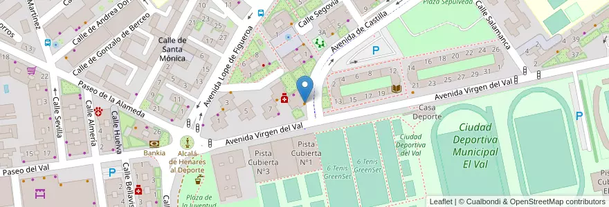 Mapa de ubicacion de Bar Avenida en إسبانيا, منطقة مدريد, منطقة مدريد, Área Metropolitana De Madrid Y Corredor Del Henares, القلعة الحجارة.