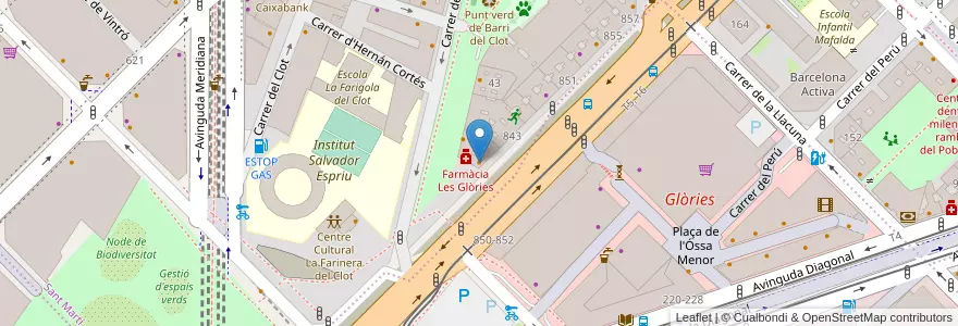 Mapa de ubicacion de Bar Avenida en スペイン, カタルーニャ州, Barcelona, バルサルネス, Barcelona.