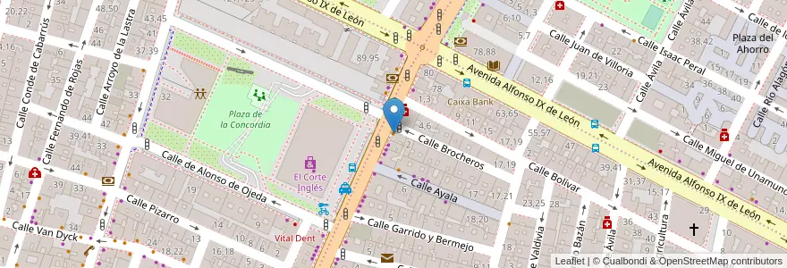 Mapa de ubicacion de Bar Azul en Sepanyol, Castilla Y León, Salamanca, Campo De Salamanca, Salamanca.